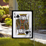 King Of Spades Playing Card Print House Flag