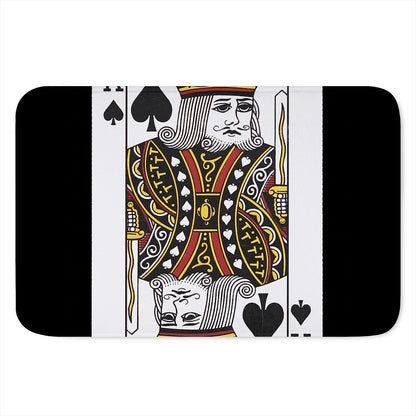 King Of Spades Playing Card Print Indoor Door Mat