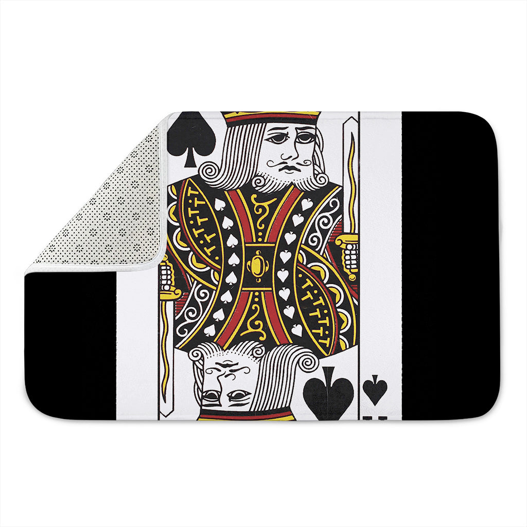 King Of Spades Playing Card Print Indoor Door Mat