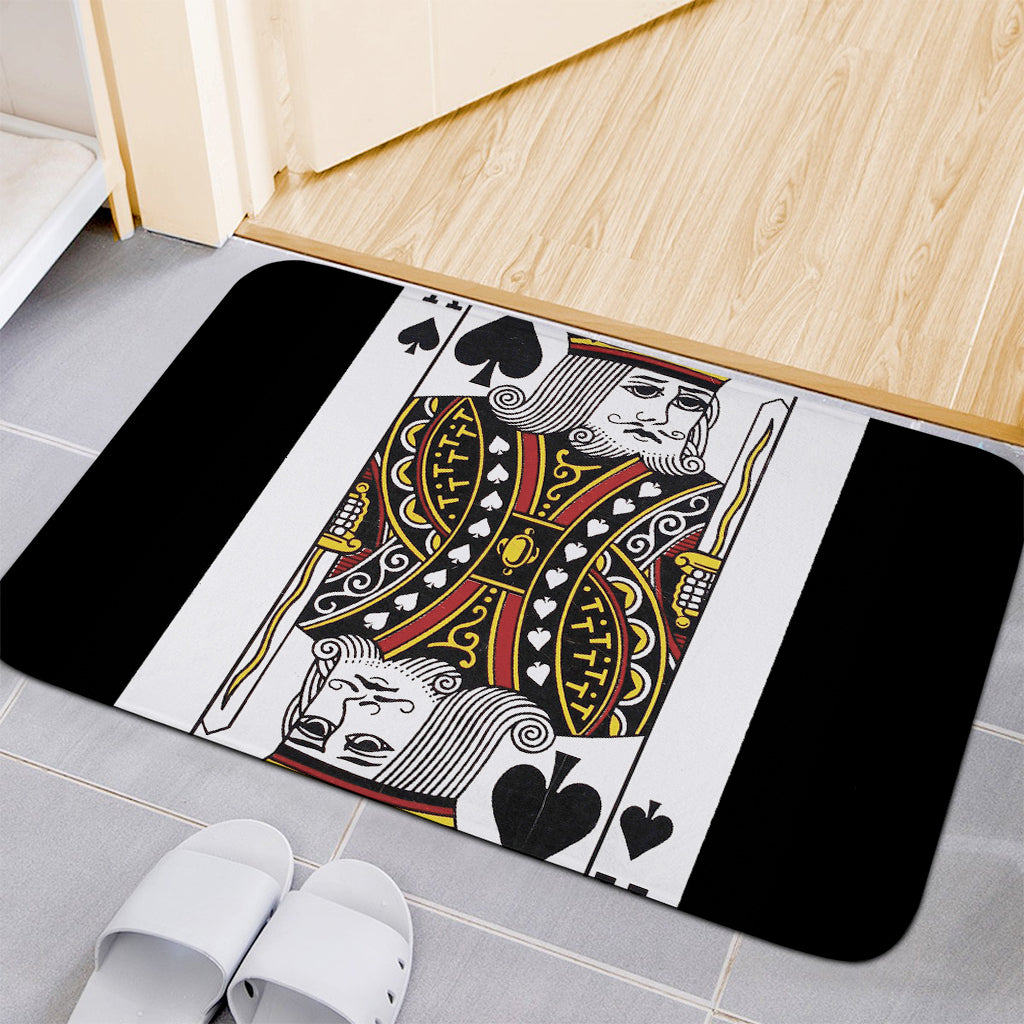 King Of Spades Playing Card Print Indoor Door Mat