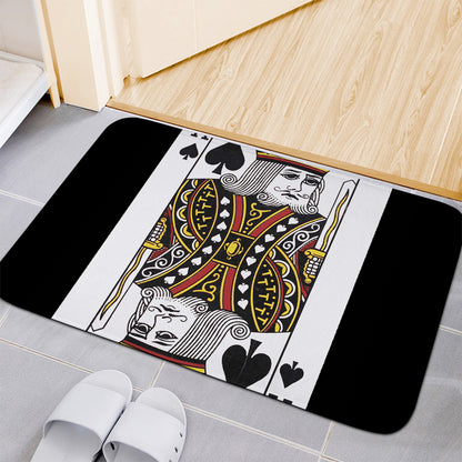 King Of Spades Playing Card Print Indoor Door Mat