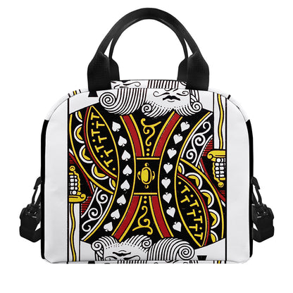 King Of Spades Playing Card Print Insulated Lunch Bag