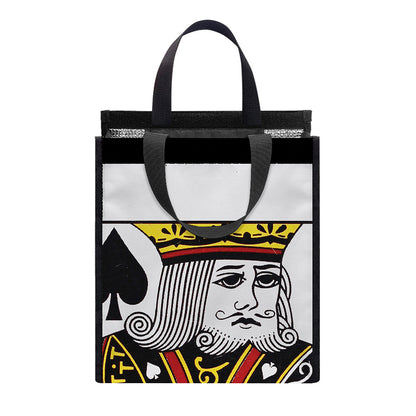 King Of Spades Playing Card Print Insulated Lunch Tote