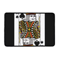 King Of Spades Playing Card Print Kitchen Mat