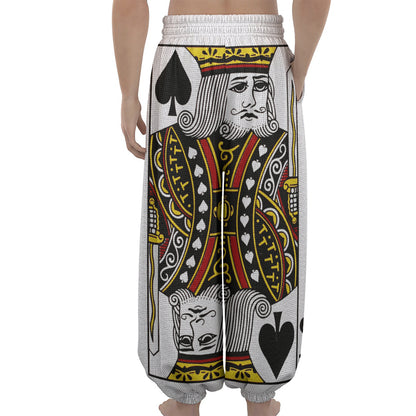 King Of Spades Playing Card Print Lantern Pants