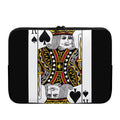 King Of Spades Playing Card Print Laptop Sleeve