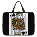 King Of Spades Playing Card Print Laptop Sleeve With Handle