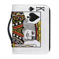 King Of Spades Playing Card Print Leather Bible Cover