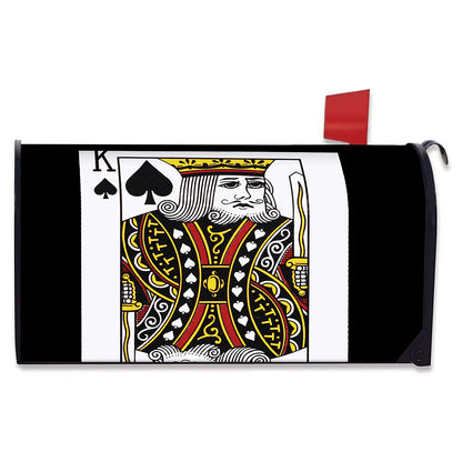 King Of Spades Playing Card Print Mailbox Cover