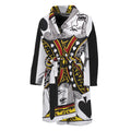 King Of Spades Playing Card Print Men's Bathrobe
