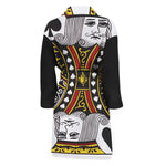 King Of Spades Playing Card Print Men's Bathrobe