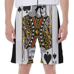 King Of Spades Playing Card Print Men's Beach Shorts