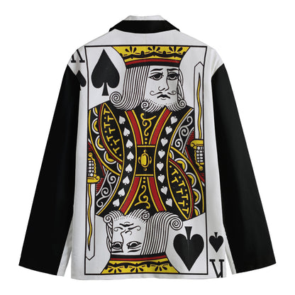 King Of Spades Playing Card Print Men's Blazer