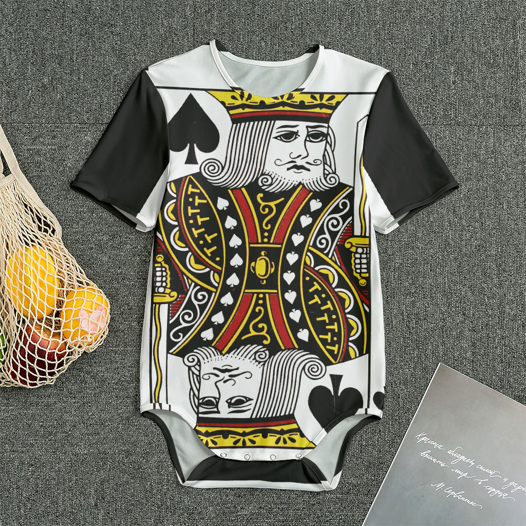 King Of Spades Playing Card Print Men's Bodysuit