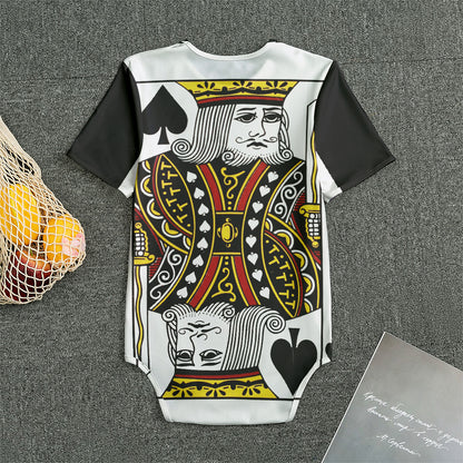King Of Spades Playing Card Print Men's Bodysuit