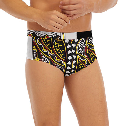 King Of Spades Playing Card Print Men's Briefs