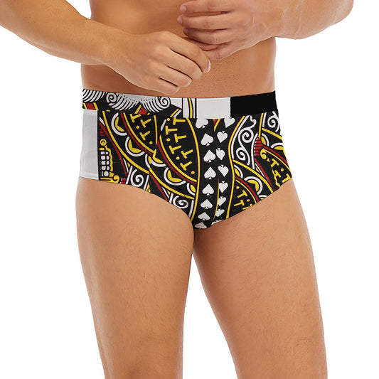 King Of Spades Playing Card Print Men's Briefs