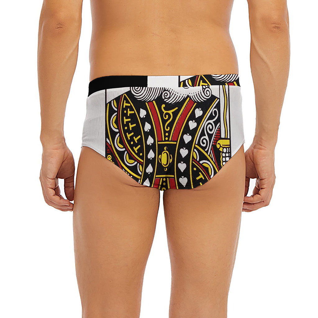 King Of Spades Playing Card Print Men's Briefs