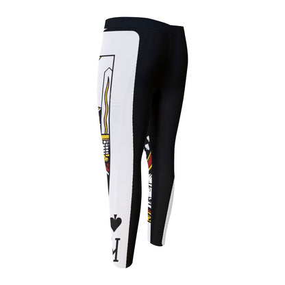 King Of Spades Playing Card Print Men's Compression Pants