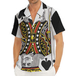 King Of Spades Playing Card Print Men's Deep V-Neck Shirt