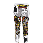 King Of Spades Playing Card Print Men's leggings