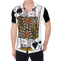 King Of Spades Playing Card Print Men's Shirt