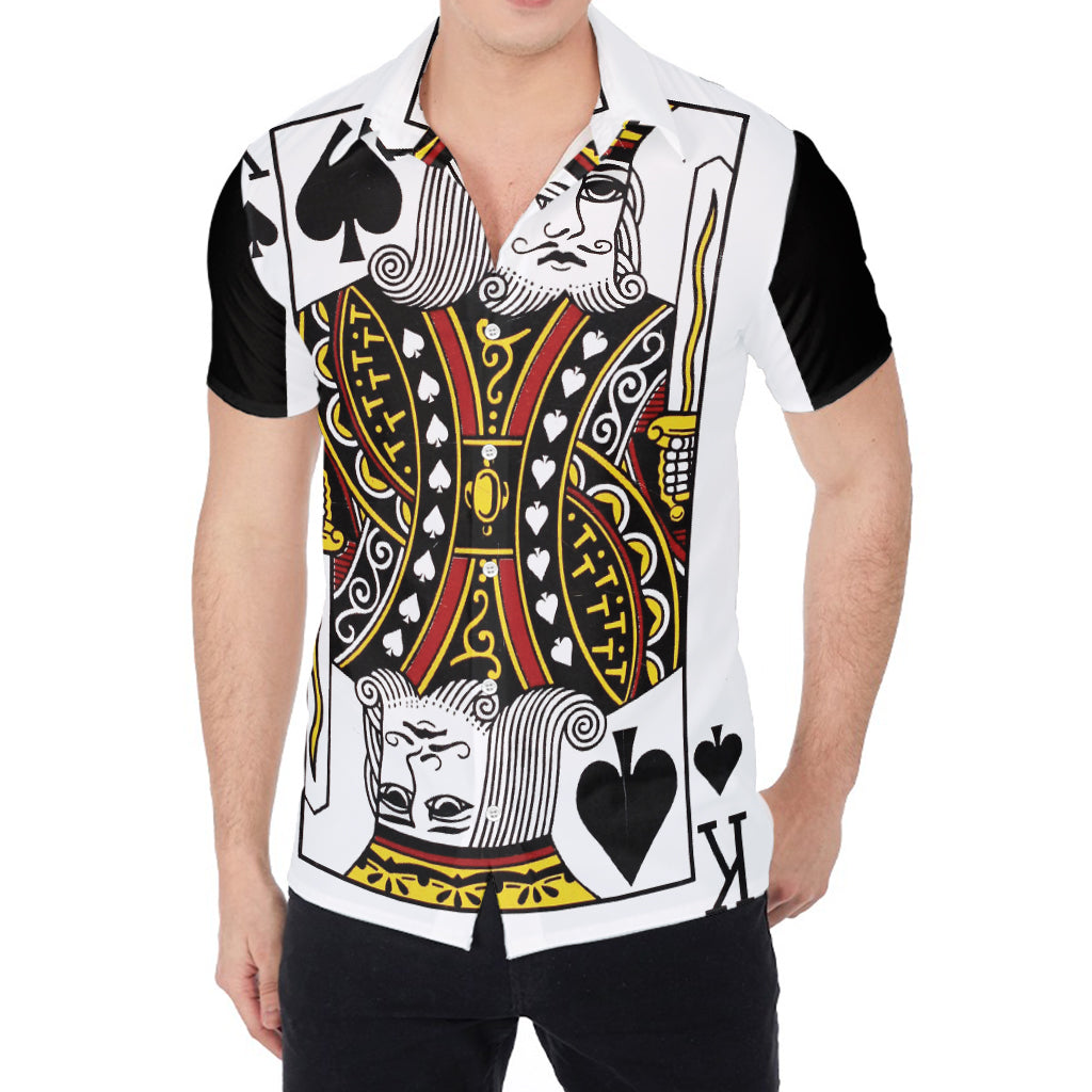 King Of Spades Playing Card Print Men's Shirt