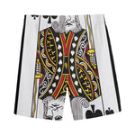 King Of Spades Playing Card Print Men's Sports Shorts