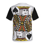 King Of Spades Playing Card Print Men's Sports T-Shirt