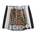 King Of Spades Playing Card Print Mesh Shorts