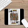 King Of Spades Playing Card Print Mouse Pad
