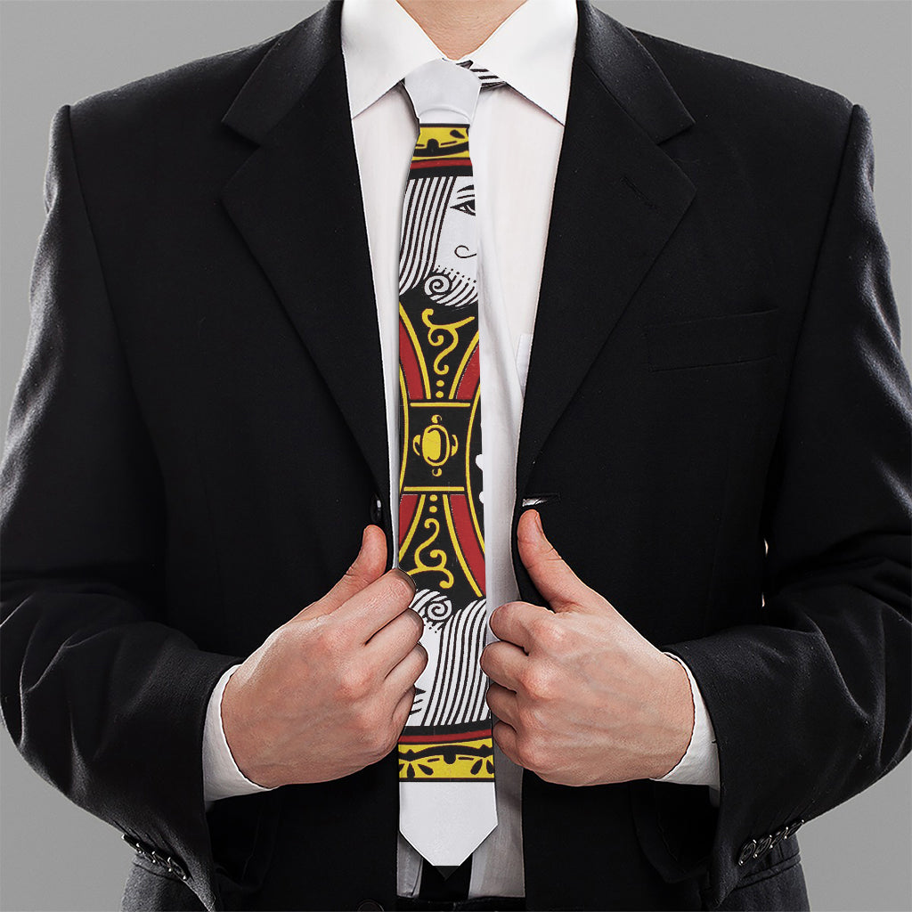 King Of Spades Playing Card Print Necktie