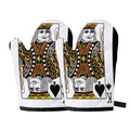 King Of Spades Playing Card Print Oven Mitts