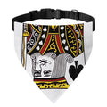 King Of Spades Playing Card Print Over The Collar Dog Bandana