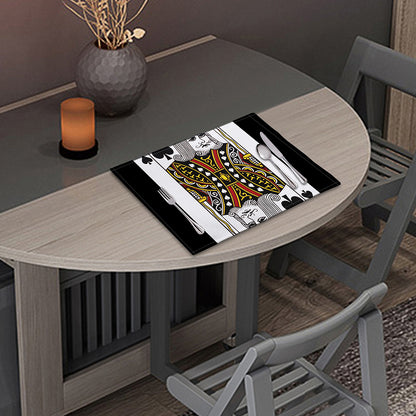 King Of Spades Playing Card Print Placemat
