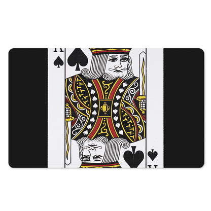 King Of Spades Playing Card Print Polyester Doormat