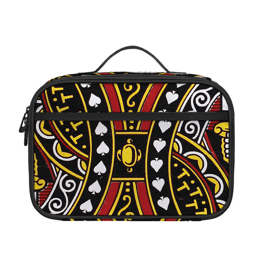 King Of Spades Playing Card Print Portable Lunch Bag