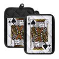 King Of Spades Playing Card Print Pot Holders With Pocket
