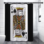 King Of Spades Playing Card Print Premium Shower Curtain