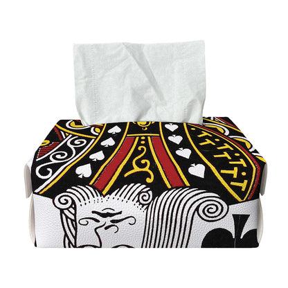 King Of Spades Playing Card Print Rectangle Tissue Box Cover