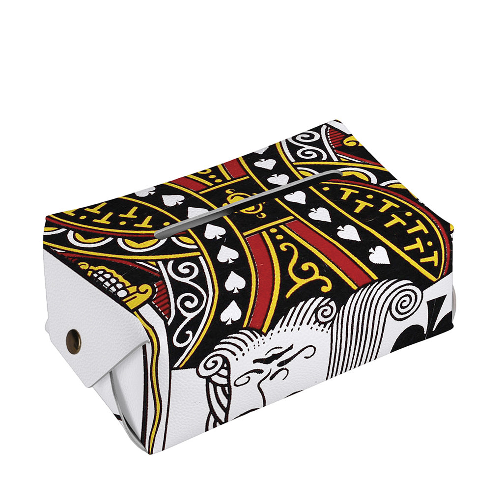 King Of Spades Playing Card Print Rectangle Tissue Box Cover
