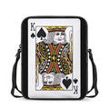 King Of Spades Playing Card Print Rectangular Crossbody Bag