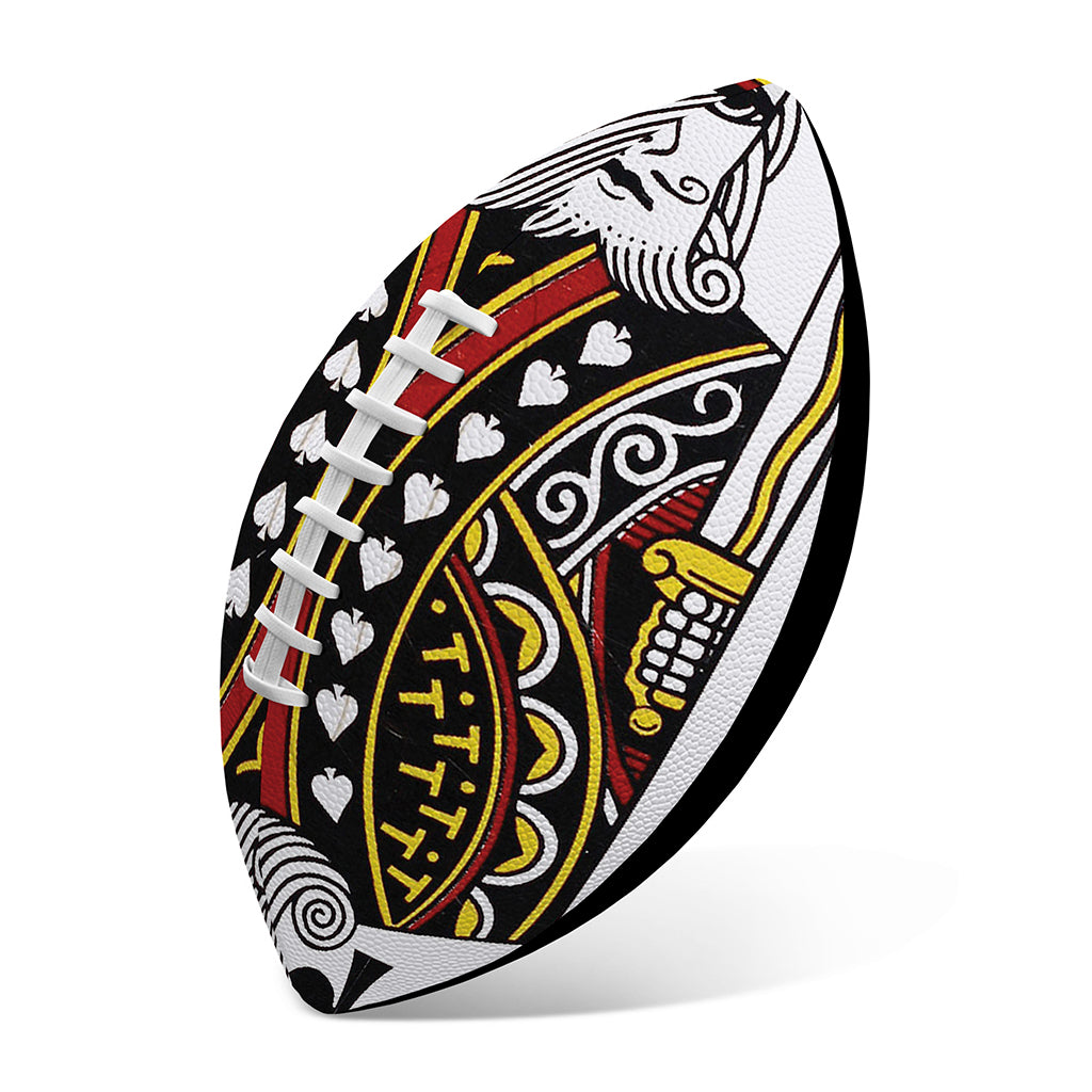King Of Spades Playing Card Print Rugby Ball
