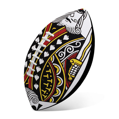 King Of Spades Playing Card Print Rugby Ball