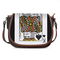 King Of Spades Playing Card Print Saddle Bag