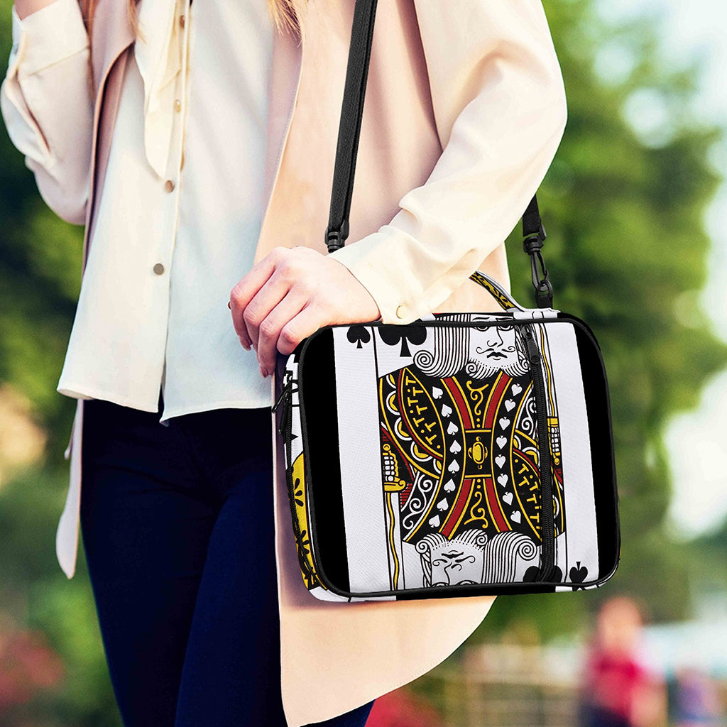 King Of Spades Playing Card Print Shoulder Strap Bible Bag