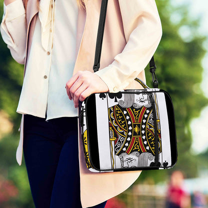 King Of Spades Playing Card Print Shoulder Strap Bible Bag