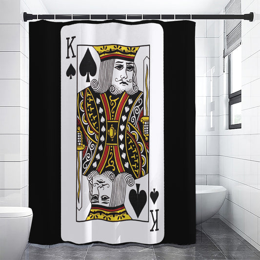 King Of Spades Playing Card Print Shower Curtain
