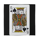 King Of Spades Playing Card Print Silk Bandana