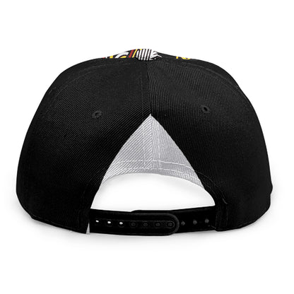King Of Spades Playing Card Print Snapback Cap